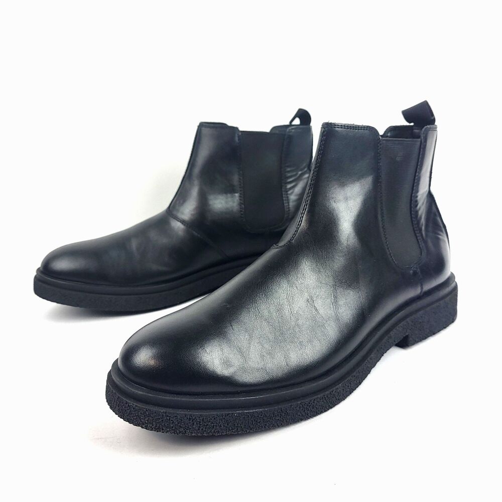 Abound Reese Black Faux Leather Chelsea Boots Size 11.5M